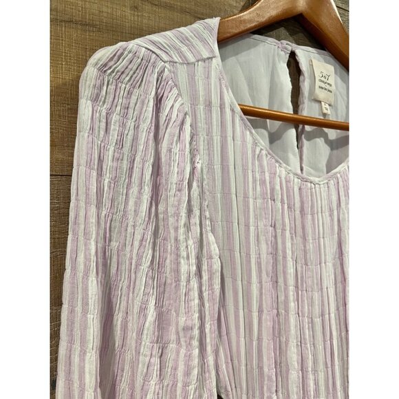 Cinq à Sept Lyle Smocked Pale Iris/Ivory Dress Size 6 - Picture 5 of 9